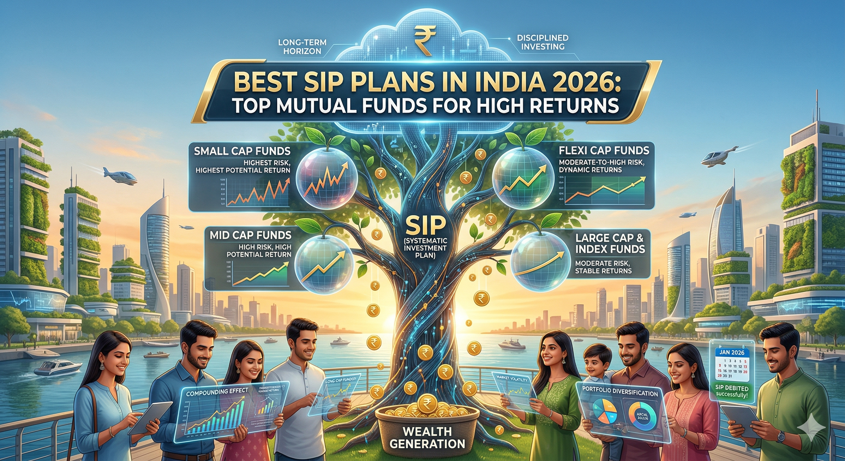 Best SIP Plans in India 2026: Top Mutual Funds for High Returns | gpaisa.in